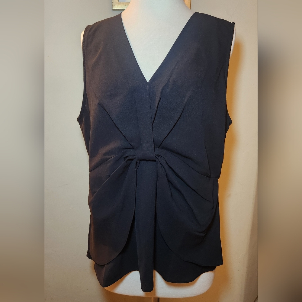 Soft Surroundings Black Enka Tank Top Size Large